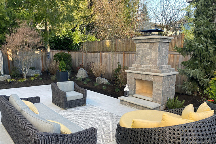 Outdoor Fireplace and Sitting area